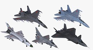 chinese tactical fighter aircraft 3d model