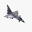 chinese tactical fighter aircraft 3d model