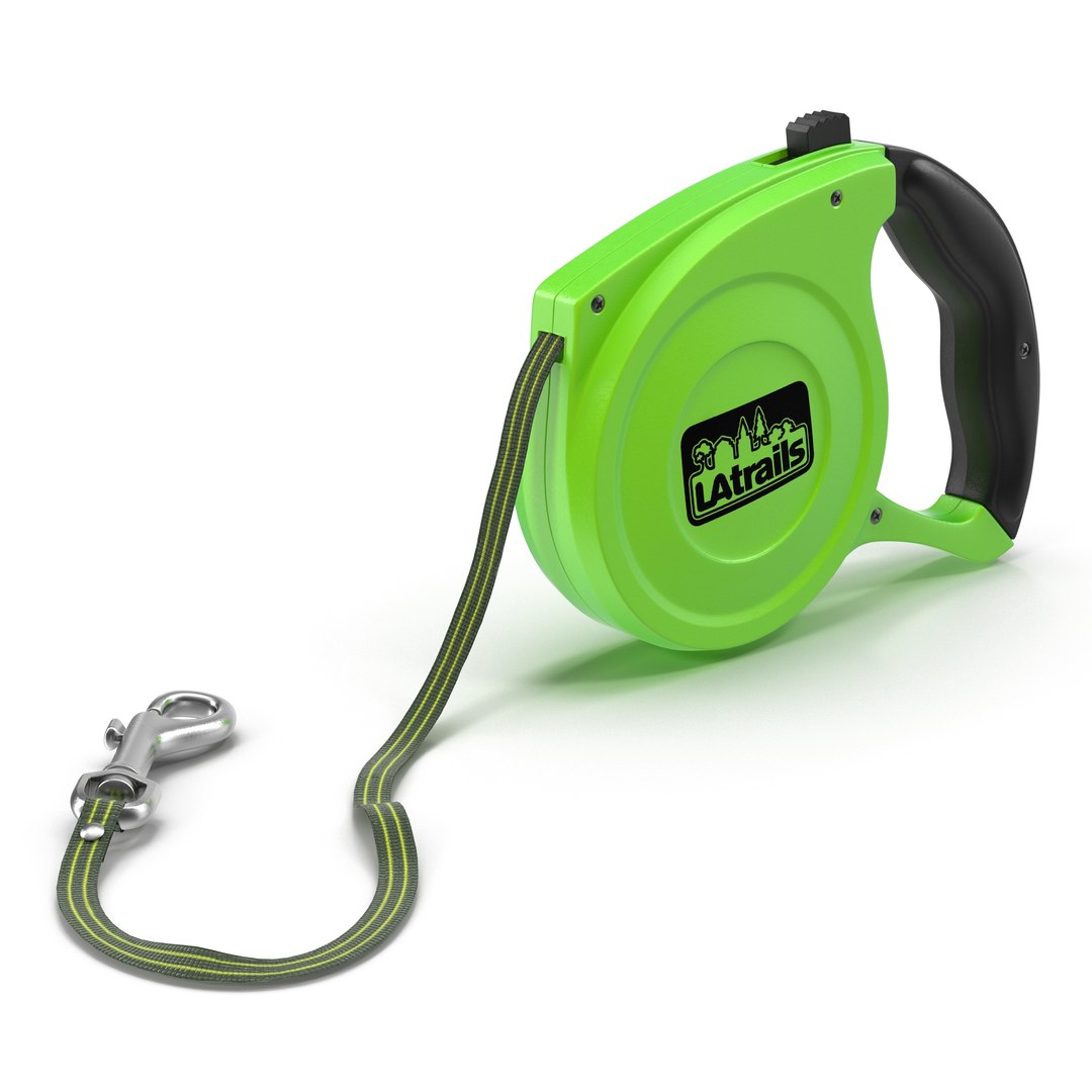 Retractable Dog Leash Latrails 3D model preview