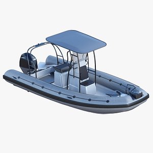 inflatable boat 3D model