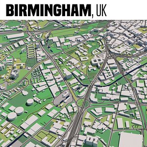 3D model city birmingham england