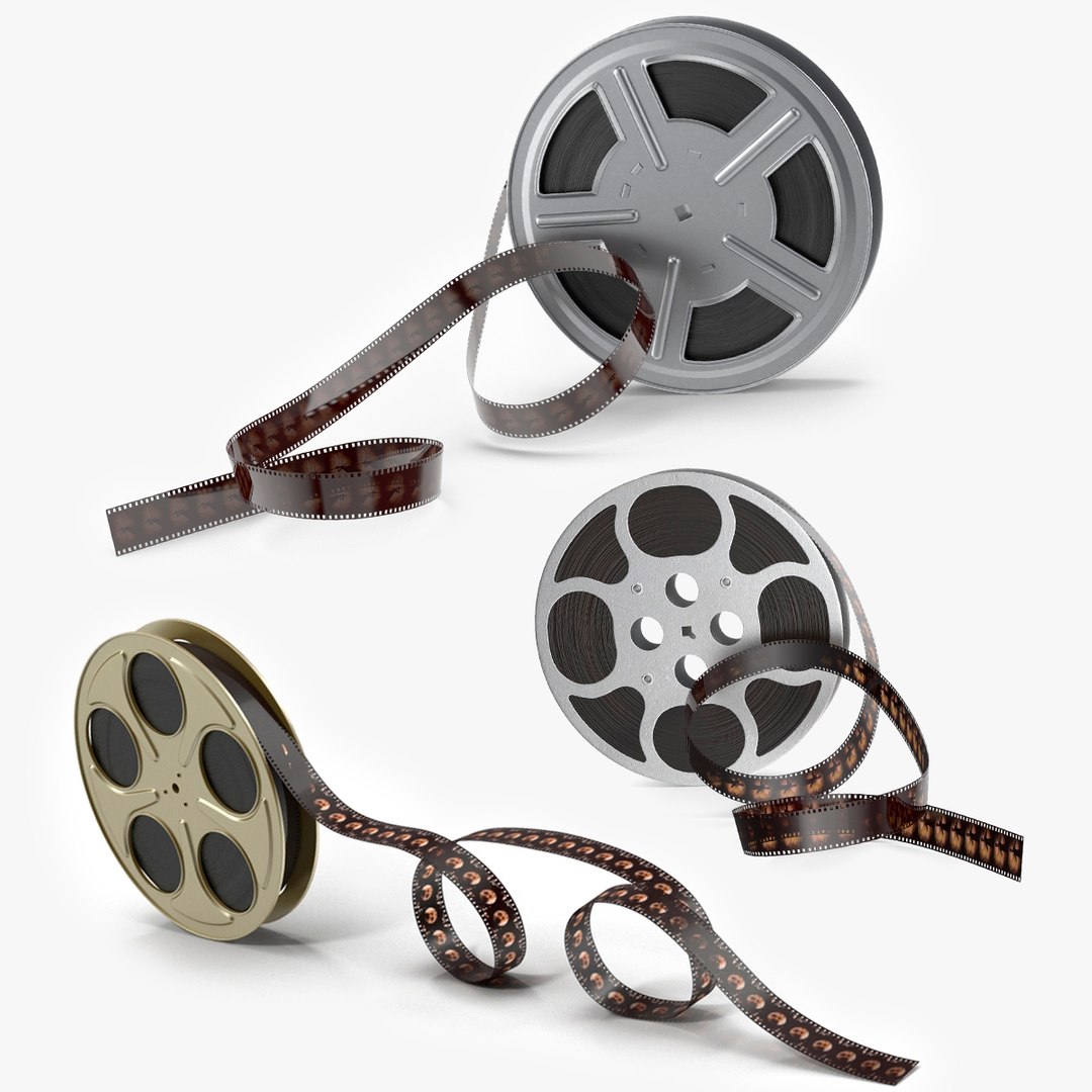 Video Film Reels Collection 3D Model - TurboSquid 2536557