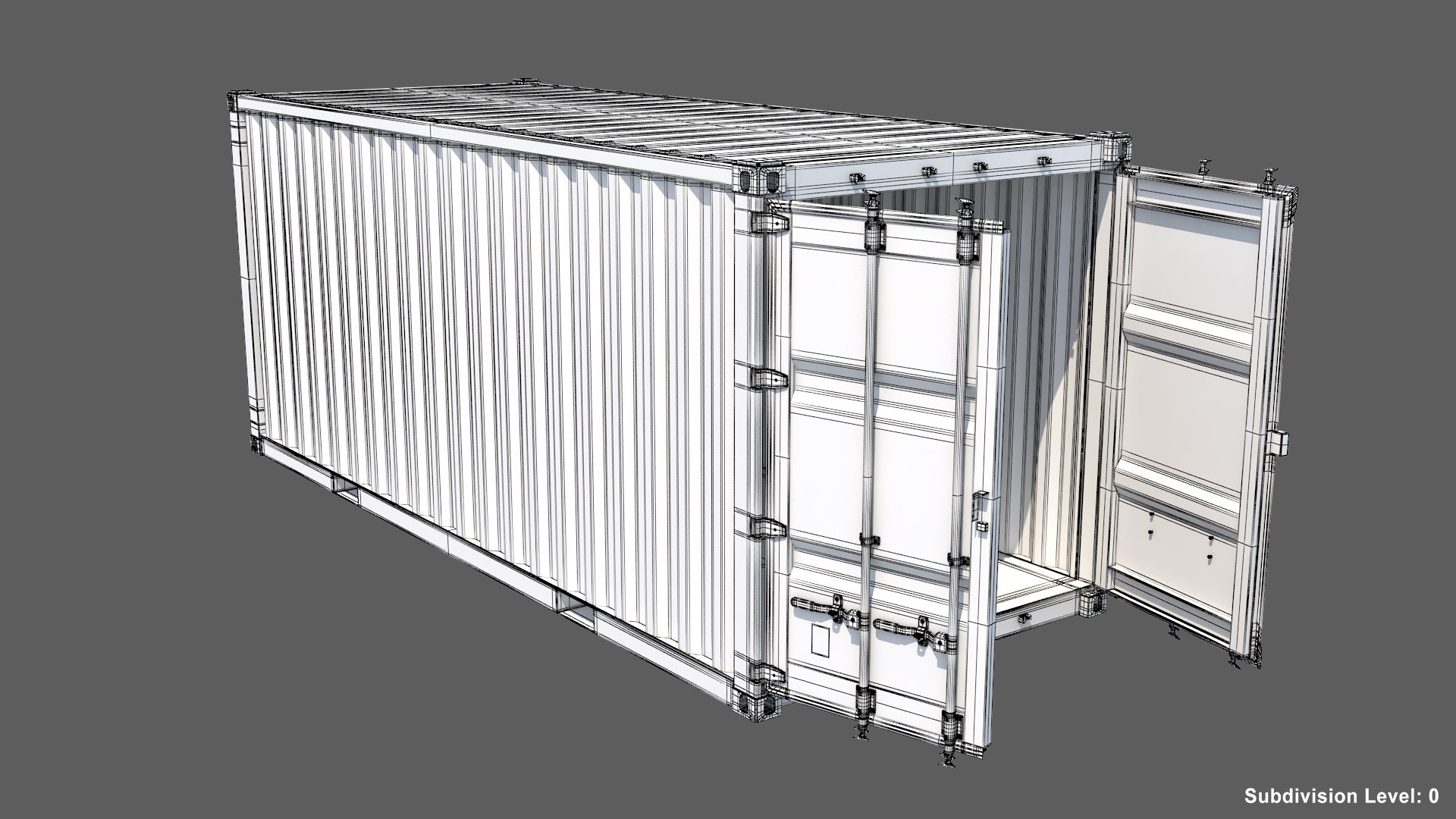 3D Container 20 Ft Model - TurboSquid 1690408