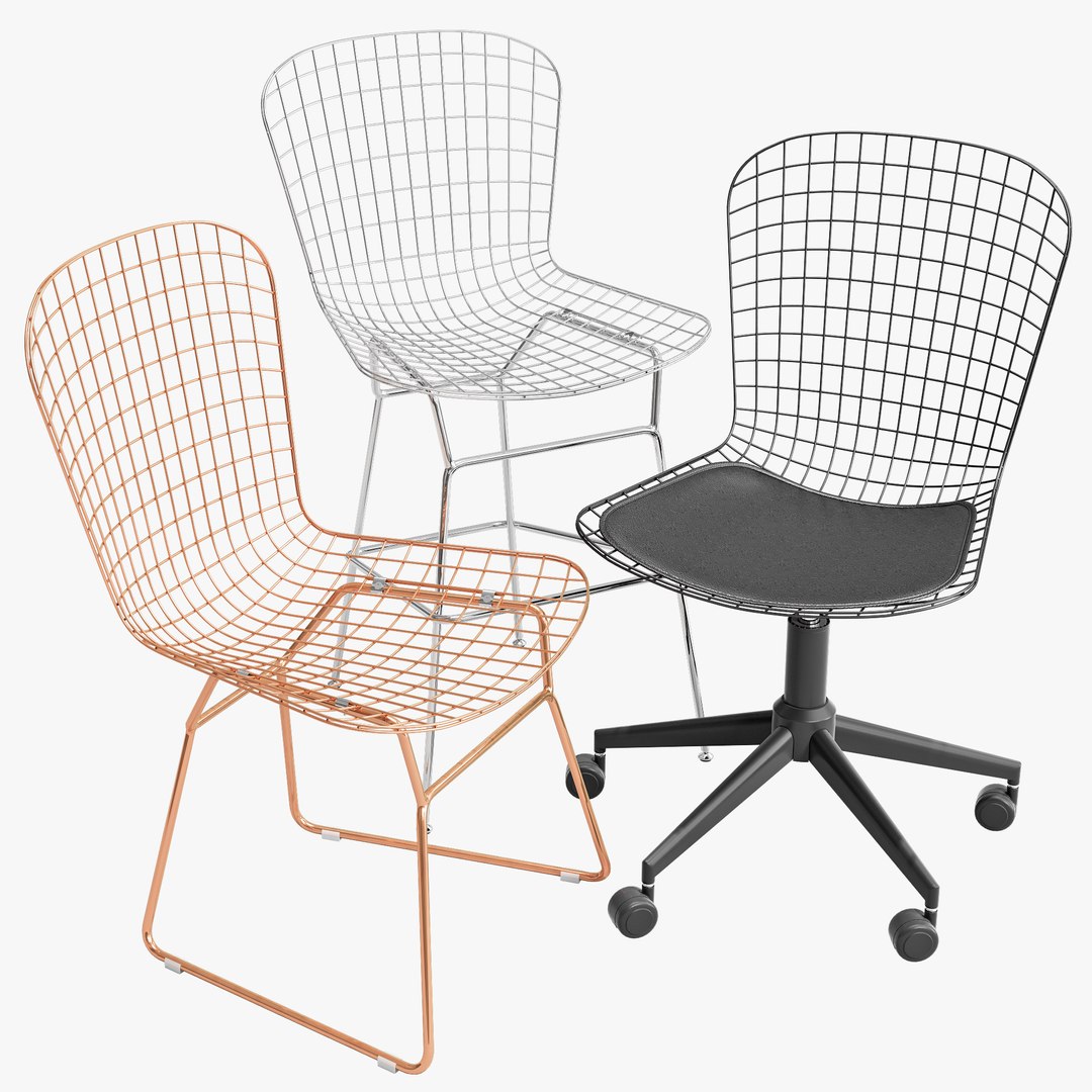 Wire Chairs 3D Model - TurboSquid 1456209