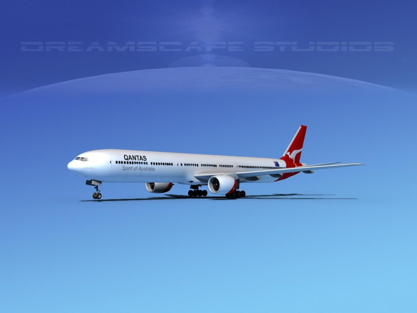 Boeing 777-300 3d Model