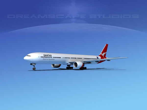 カンタス航空 Airlinertags B747-300 コンビ色（カンタス航空
