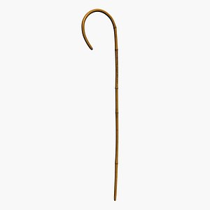 Rattan School Cane 3D model