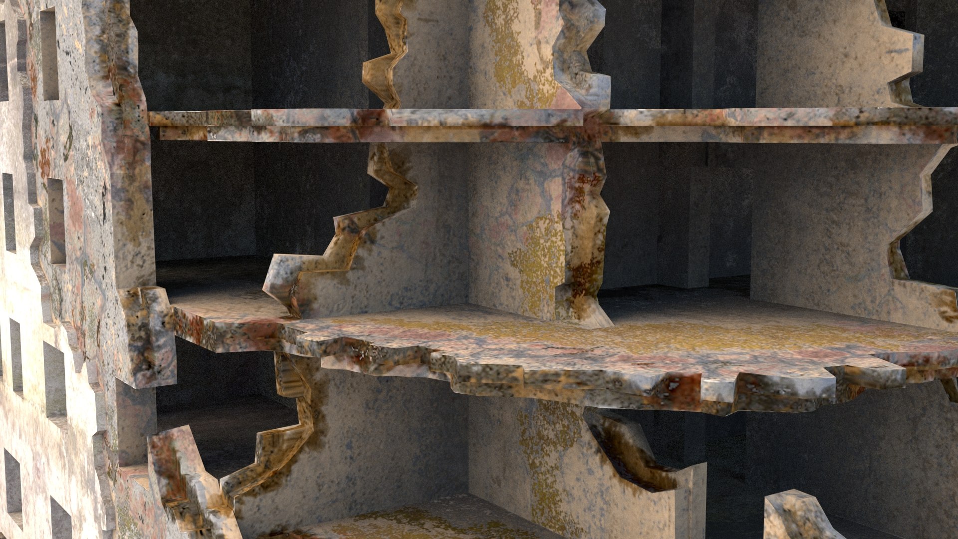 Ruined Building 3D Model - TurboSquid 1562363
