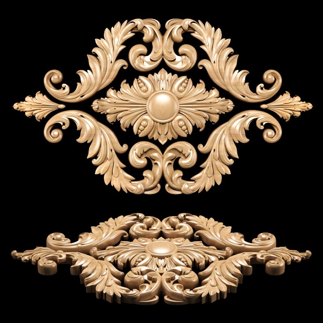 Classic Style Carving Model TurboSquid 1558176