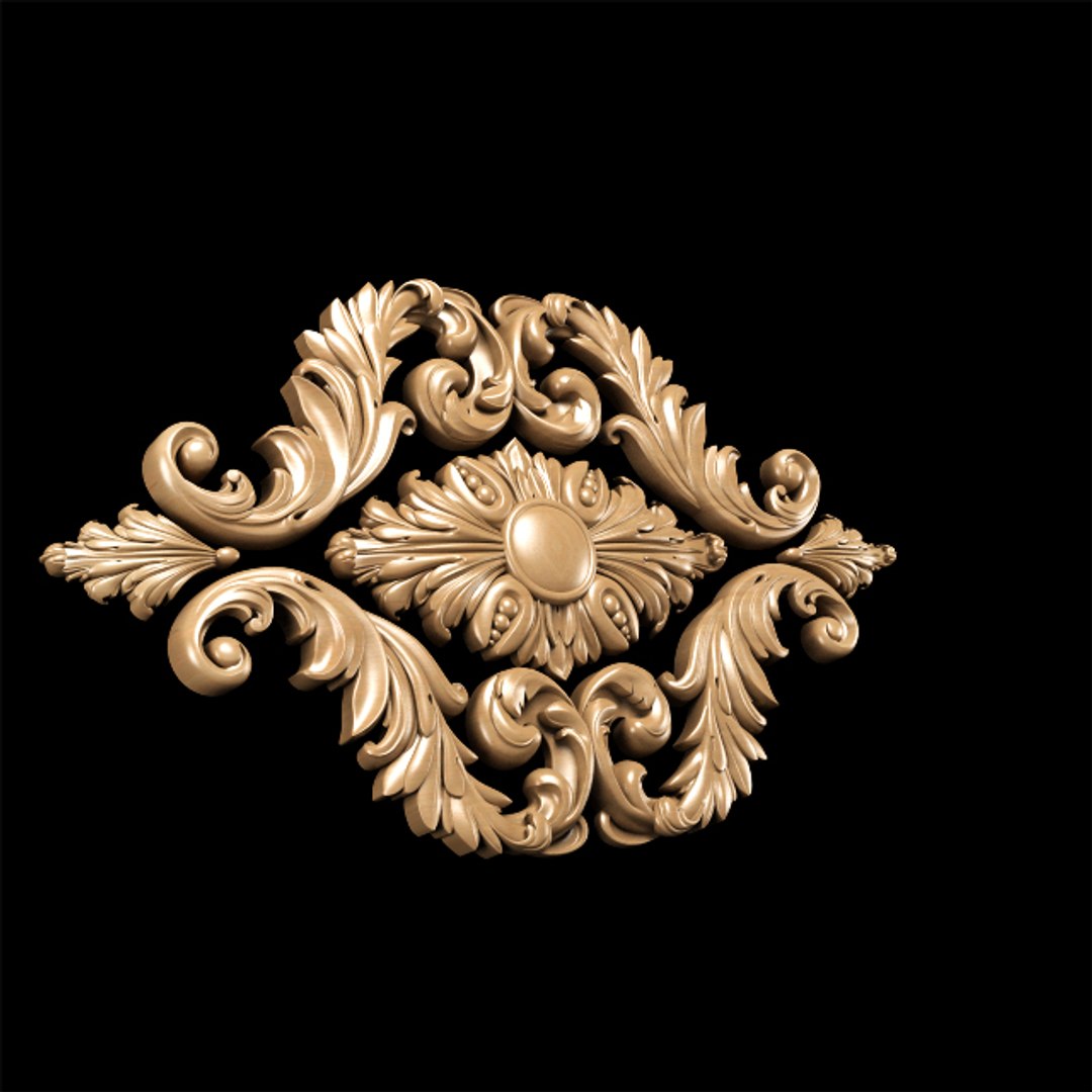 Classic Style Carving Model TurboSquid 1558176