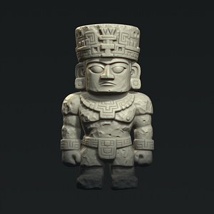 Xolotl Sentinel  Ancient Stone Guardian Sculpture