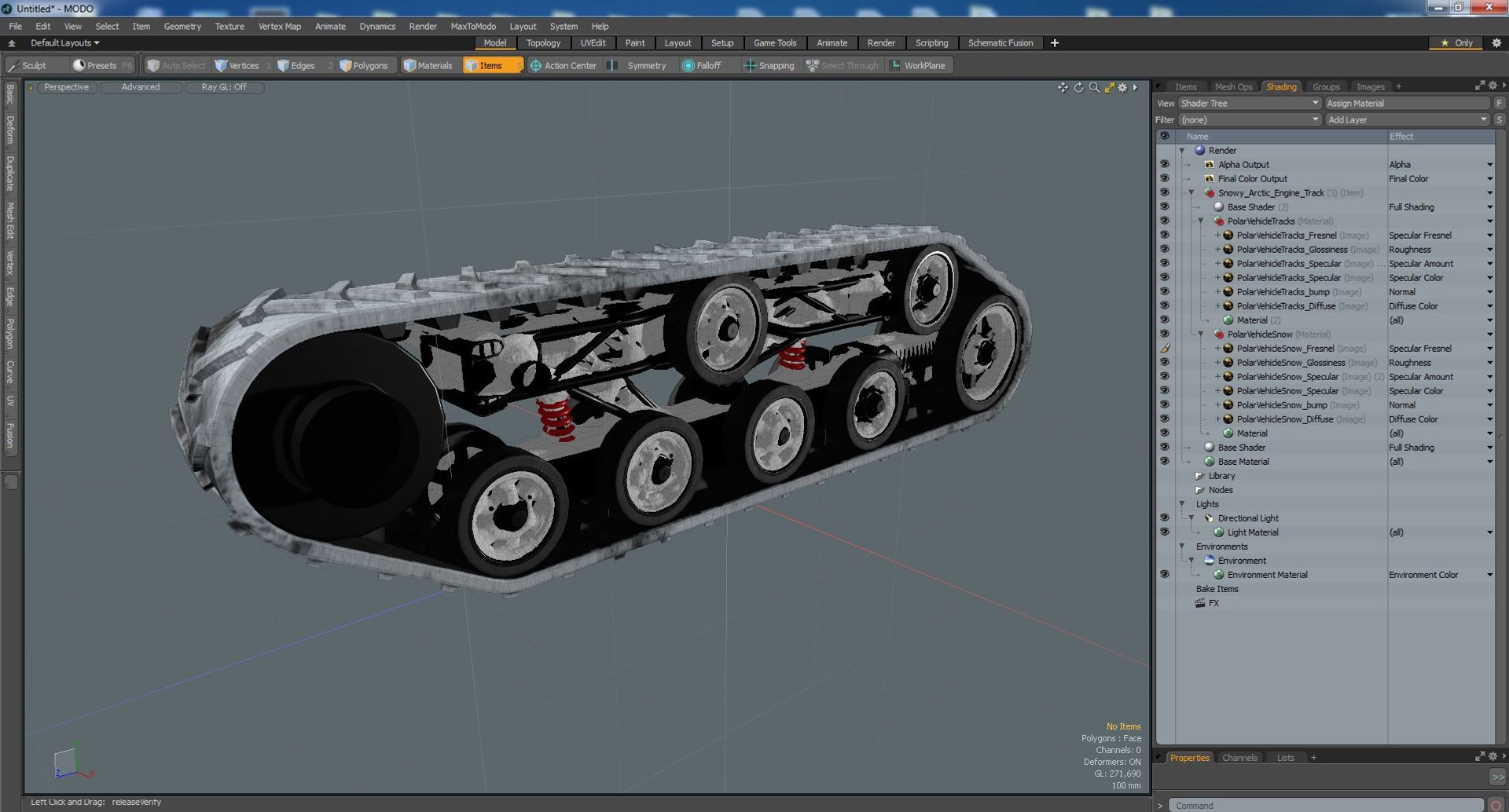 3D Snowy Arctic Engine Track model - TurboSquid 2133756