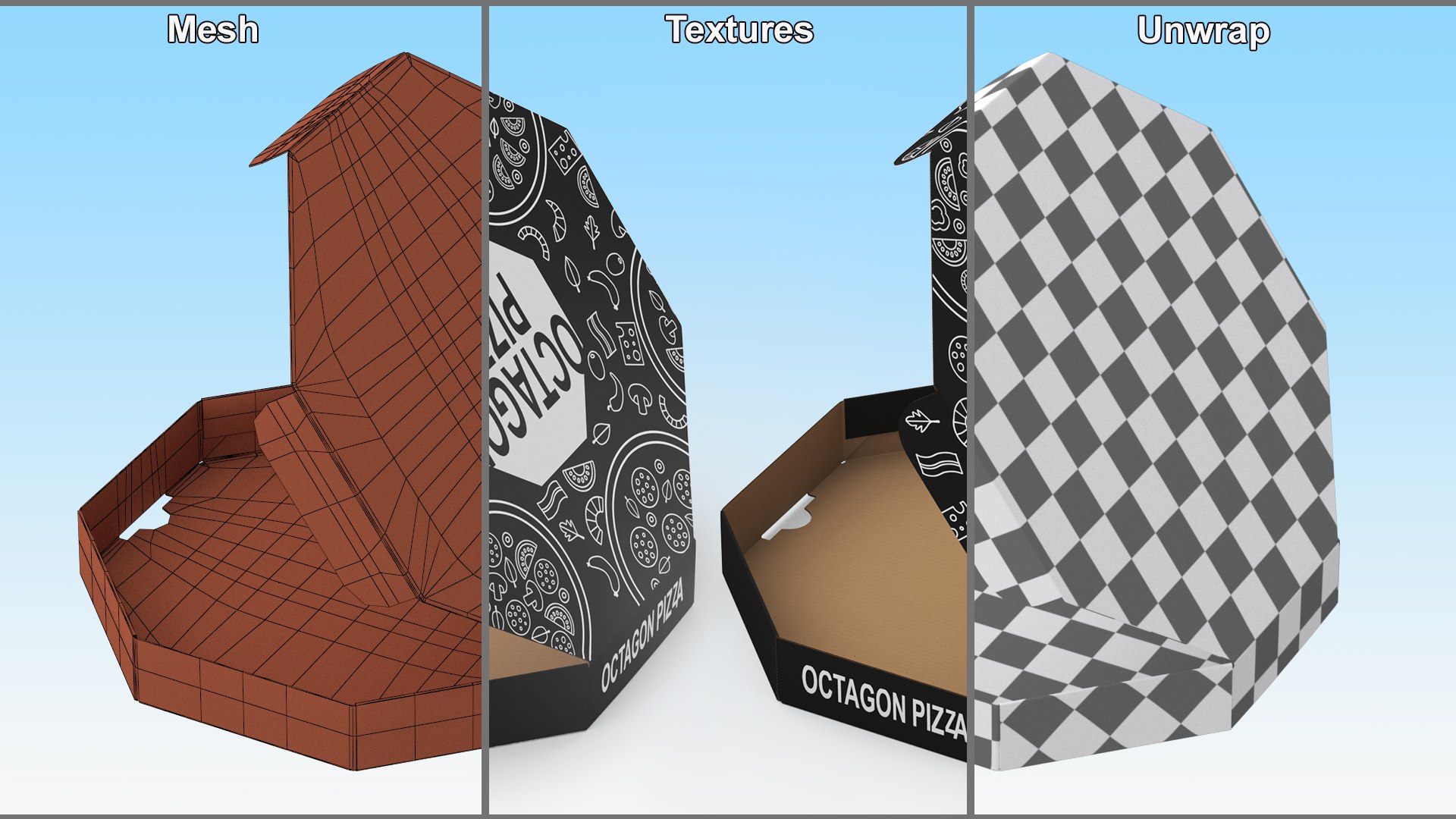 Pizza Packaging Octagonal Black Rigged 3D https://p.turbosquid.com/ts-thumb/wE/Lp2Ign/o2/pizzapackagingoctagonalblackrigged3dmodel012/jpg/1671149679/1920x1080/fit_q87/90d148d6ffd5a80d33dc36fd2cdc8338ffc2d276/pizzapackagingoctagonalblackrigged3dmodel012.jpg