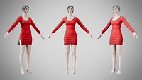 Dress 54 Alabama Crimson With Design