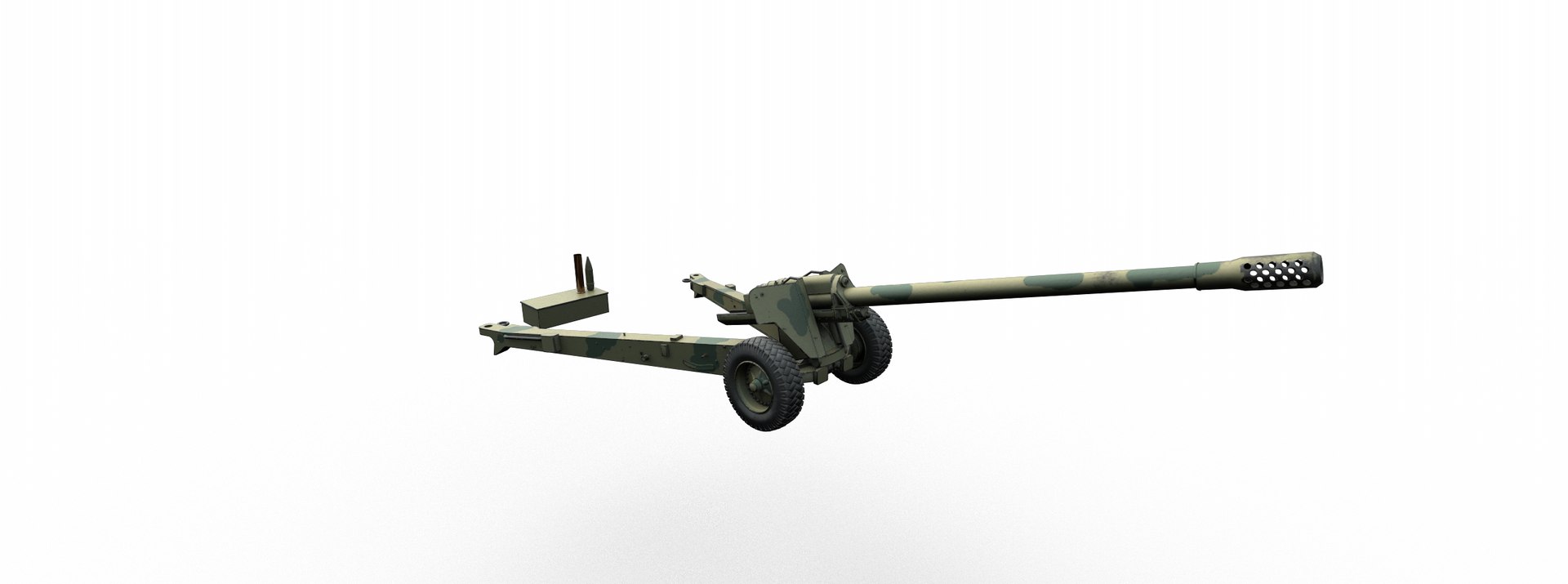 M46 130mm Field Gun 3D model TurboSquid 2010590