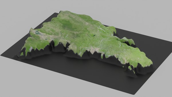 modelo 3d República Dominicana Mapa País - TurboSquid 2075794