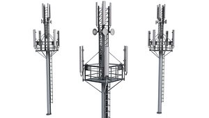 3D Cell Site Mobile Tower