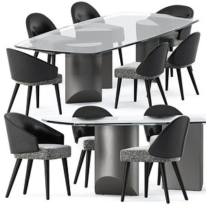 Lawson Dining Chair and Wedge table