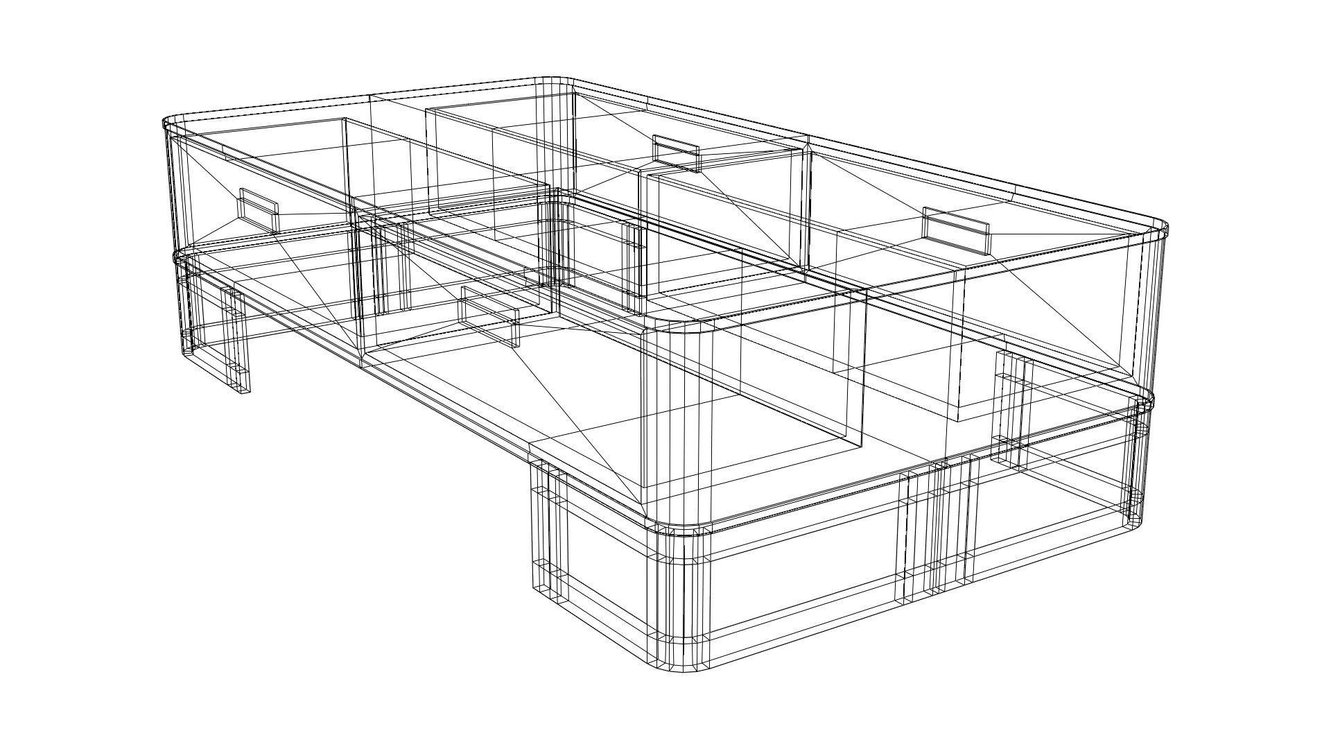 3D Modern Table Model - TurboSquid 2024187