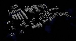 Scifi Space Ship Kitbash Kit
