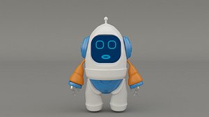 Robot cartoon 3d Design Funny