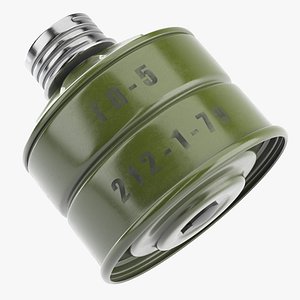 Gas Mask Filter 3D