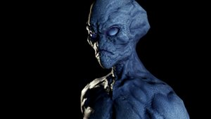 3D alien v1 character
