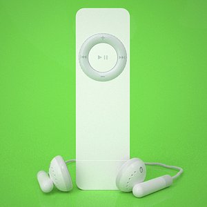 3d apple ipod shuffle model