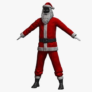 3D santa claus costume