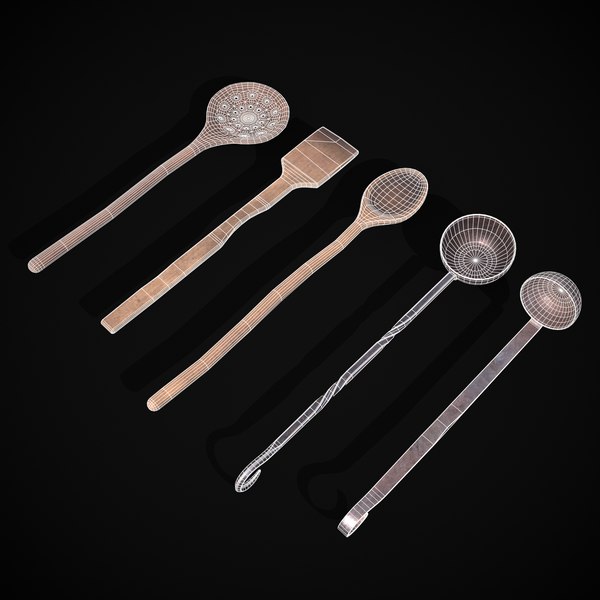 modelo 3d Set de utensilios de cocina EMERALD Fábrica de Vista Alegre -  TurboSquid 1085079