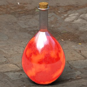 ready health potion 3D model