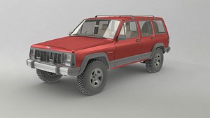 jeep cherokee xj suv 3D model
