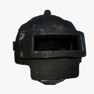 Tactical Combat Helmet with Flap Guard Low-poly 3D model 3D model
