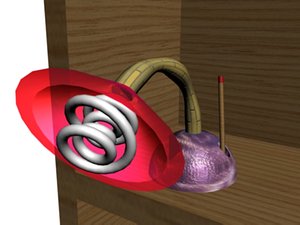3d lamp bulb