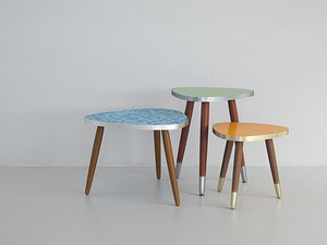 vintage tables - 3D model