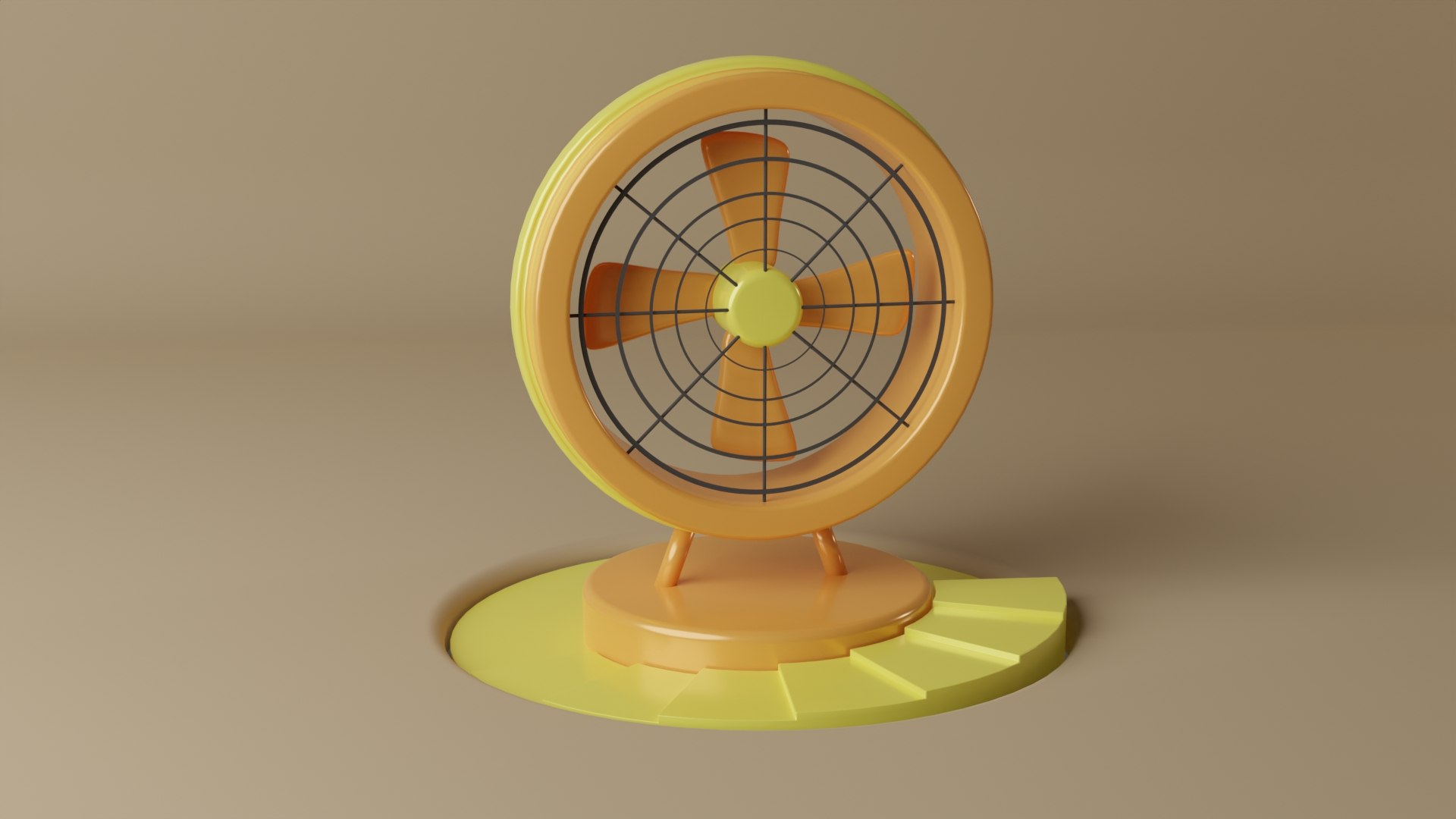 Fan Model Animated 3D Model - TurboSquid 2054263