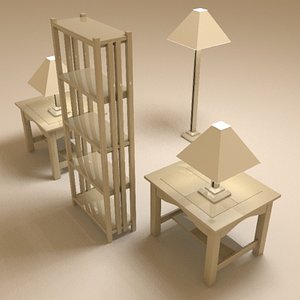 3d living furniture ll model