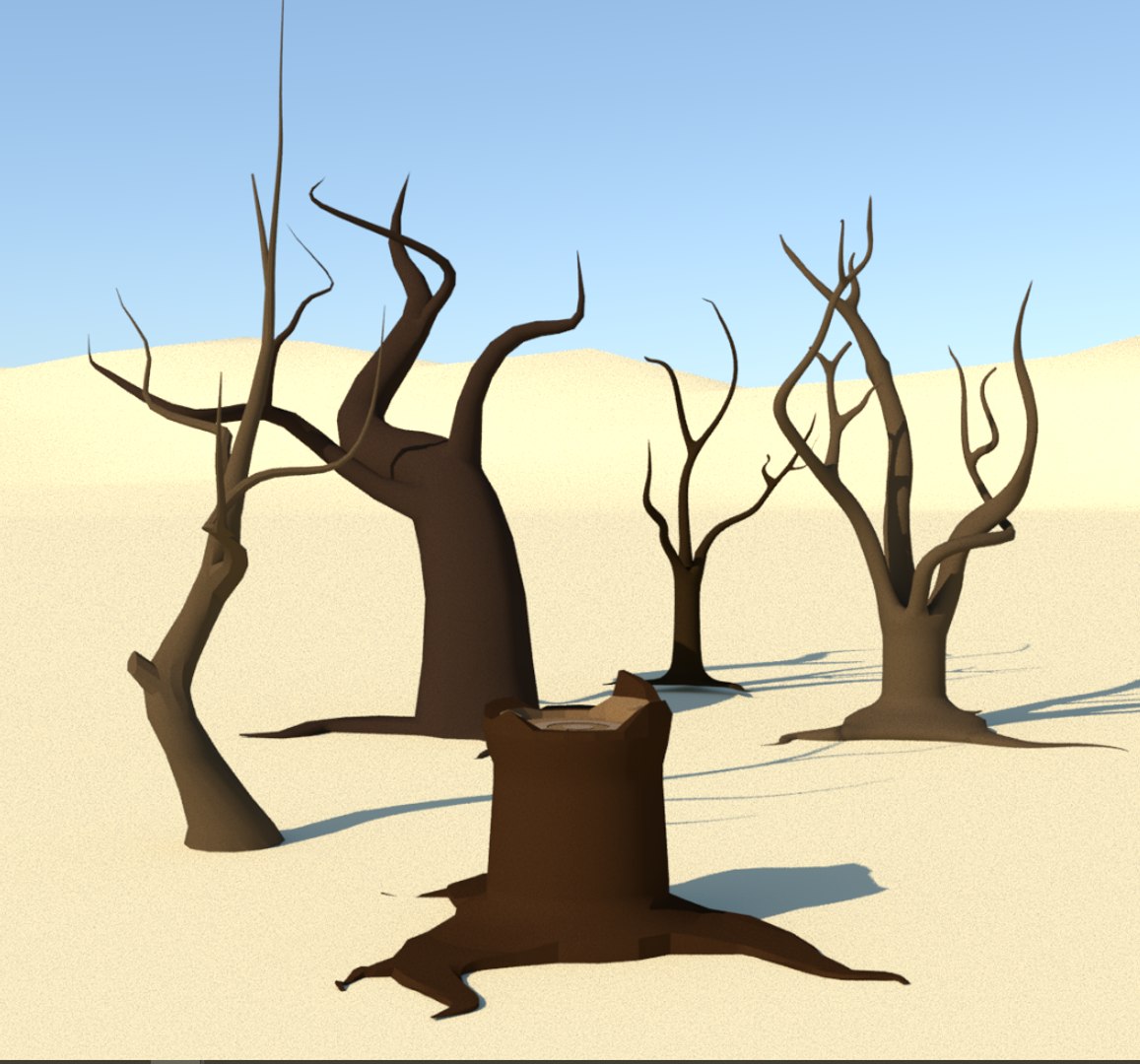 dead trees cartoon