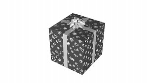 3D model Christmas Present PBR 01