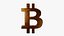 3D Bitcoin 3D Symbol Collection Gold Silver Copper BTC