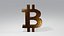 3D Bitcoin 3D Symbol Collection Gold Silver Copper BTC