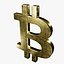 3D Bitcoin 3D Symbol Collection Gold Silver Copper BTC