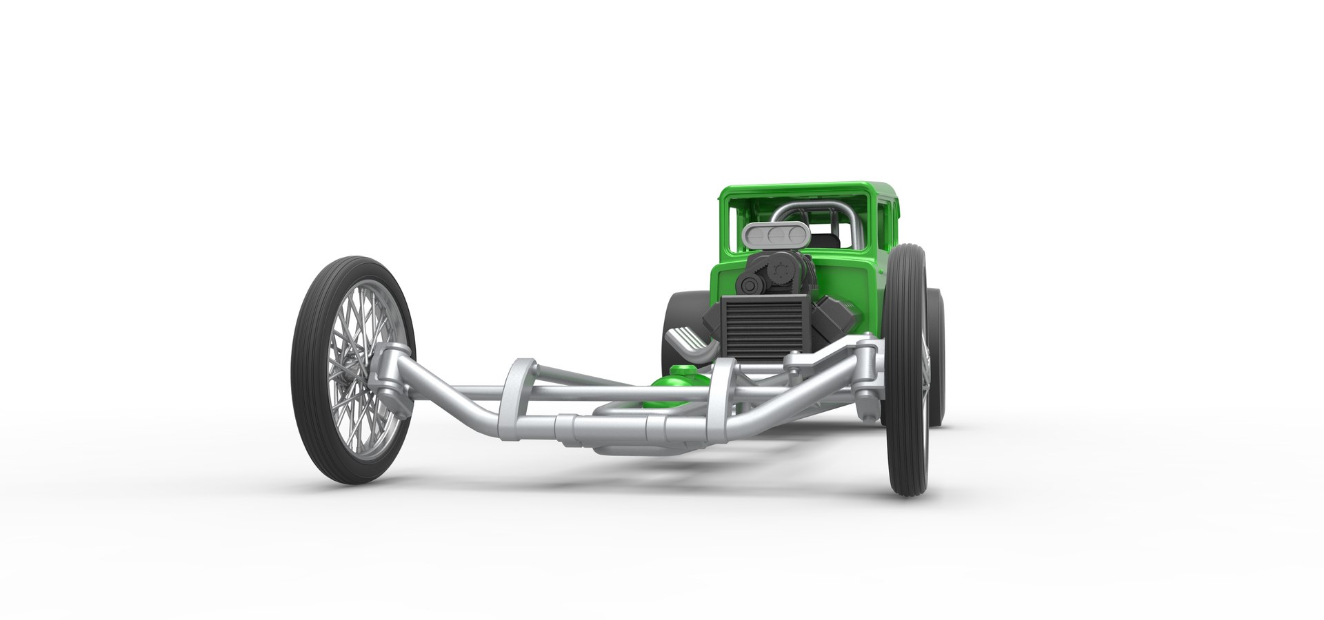 Diecast Front Engine Old School Dragster With Shell Version 7 Scale 1 ...