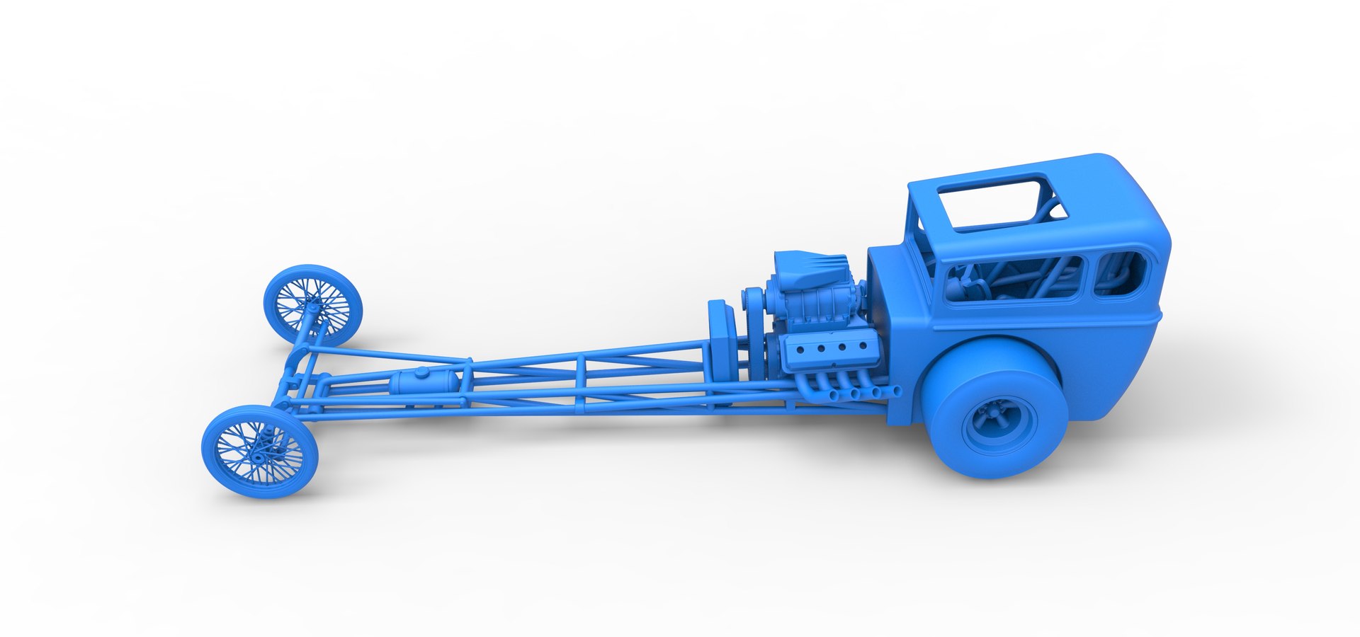 Diecast Front Engine Old School Dragster With Shell Version 7 Scale 1 ...