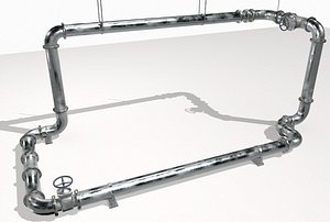 pack pipes 2 pbr 3D model