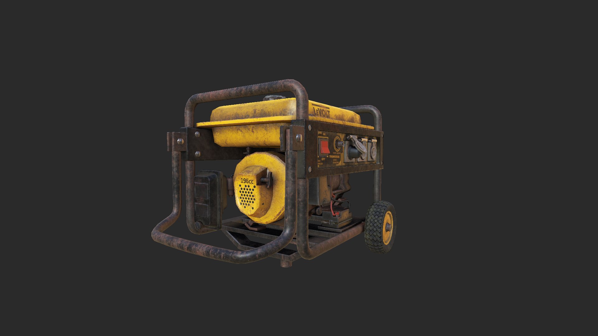 3D Power Generator Low-poly 3D Model - TurboSquid 2532377