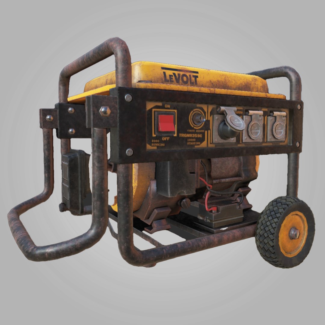 3D Power Generator Low-poly 3D Model - TurboSquid 2532377