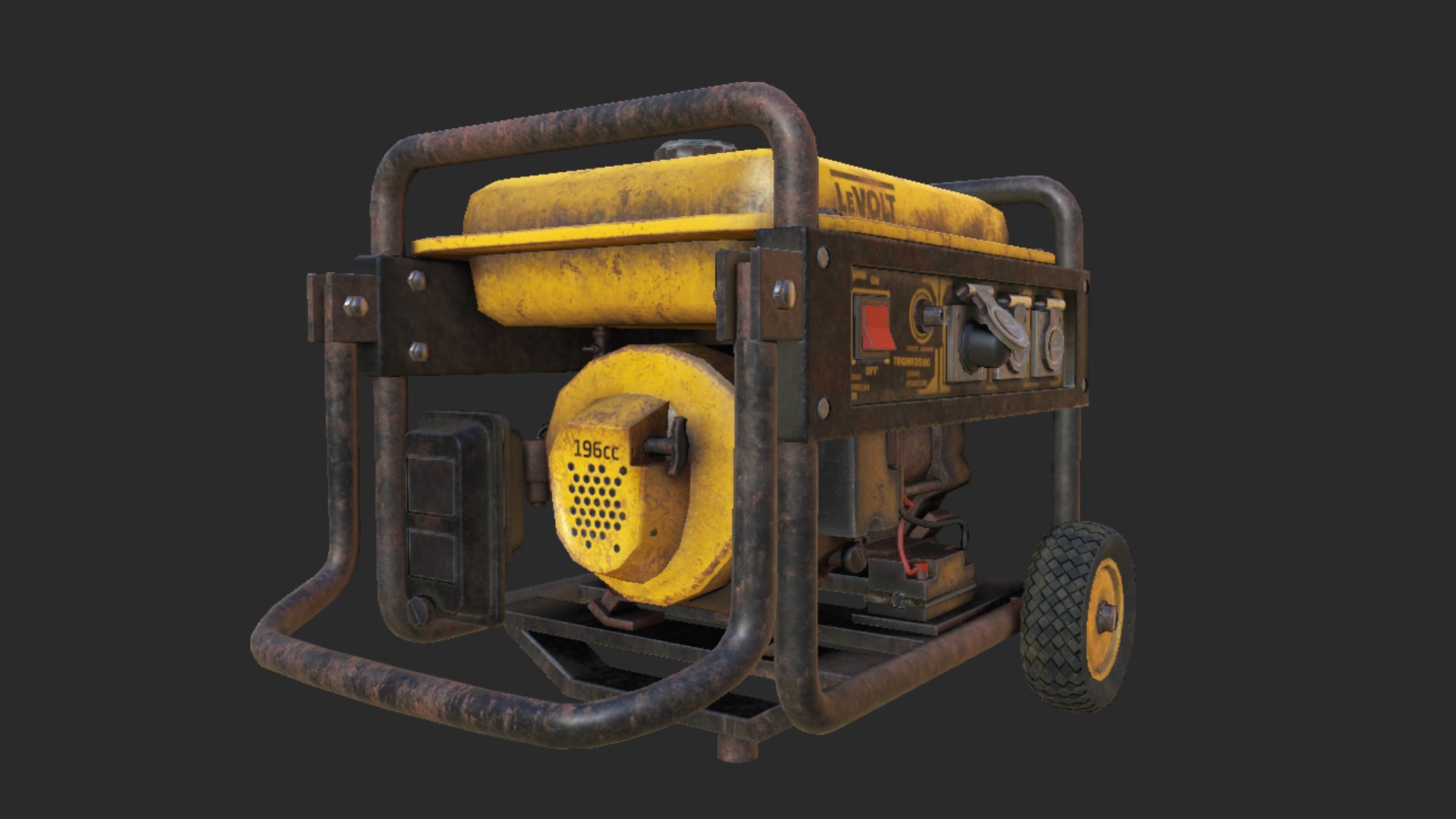 3D Power Generator Low-poly 3D Model - TurboSquid 2532377