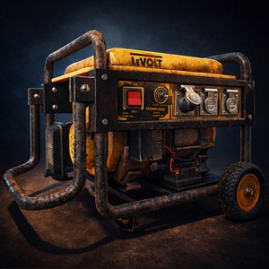 Power Generator Low-poly 3D model