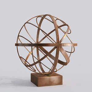 3D modern decorative abstract bronze
